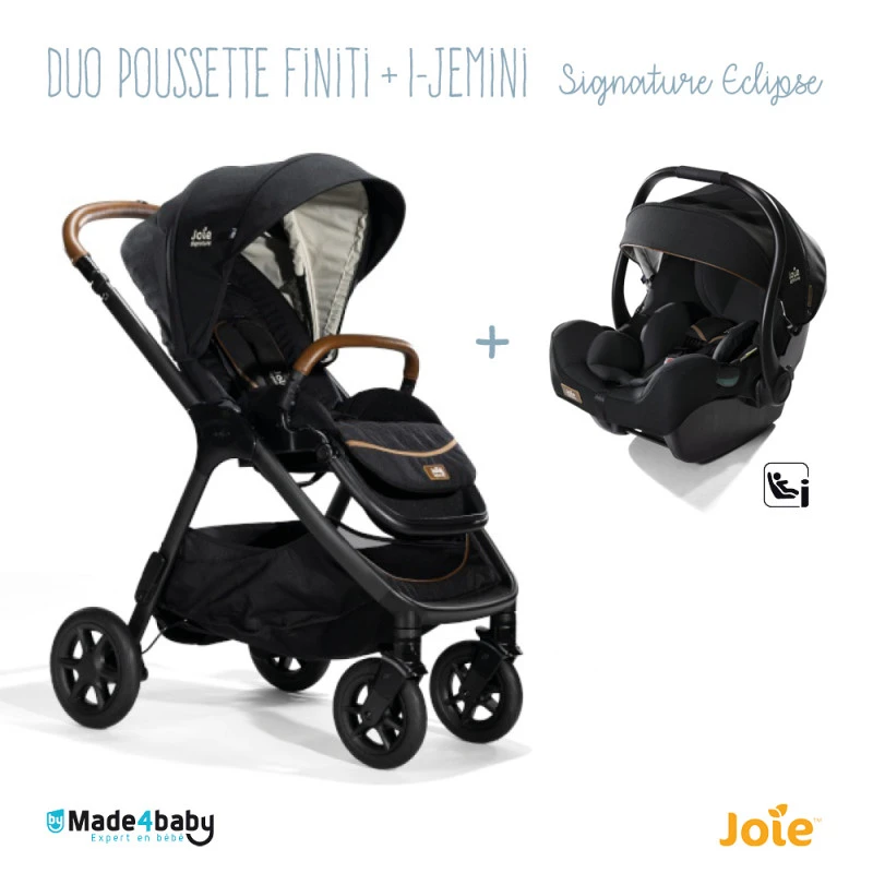 Duo Poussette Finiti + I-Jemini JOIE Signature Eclipse