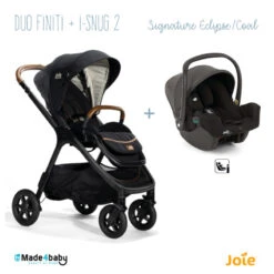 Duo Poussette Finiti + Siège I-Snug2 JOIE Signature Eclipse/Coal