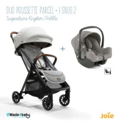 Duo Poussette Parcel + I-Snug 2 JOIE Signature Oyster / Pebble