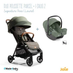 Duo Poussette Parcel + I-Snug 2 JOIE Signature Pine / Laurel