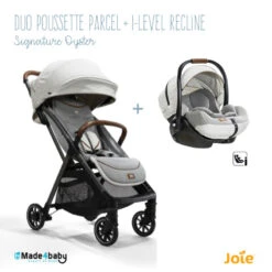 Duo Poussette Parcel + Siège I-Level Recline JOIE Signature Oyster