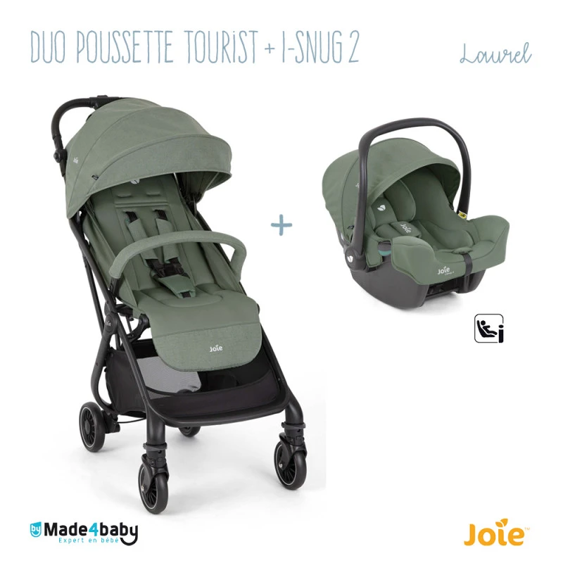 Duo Poussette Tourist + I-Snug2 JOIE Laurel