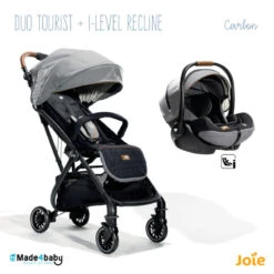 Duo Poussette Tourist + Siège I-Level Recline JOIE Signature Carbon