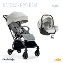 Duo Poussette Tourist + Siège I-Level Recline JOIE Signature Oyster