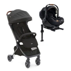 Joie Pack Duo Poussette Pact Flex Shale + Siège Auto I-level Recline Signature Eclipse