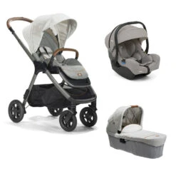 Joie Pack Trio Poussette Finiti Signature Oyster + Siège Auto I-gemm 3 Pebble + Nacelle Ramble Signature Xl Oyster