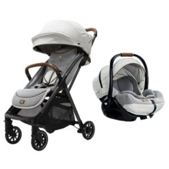 Joie Pack Duo Poussette Parcel Signature Oyster + Siège Auto I-level Recline Signature Oyster