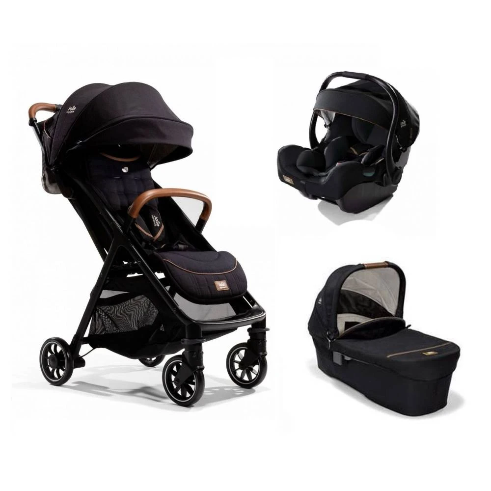 Joie Pack Duo Poussette Parcel Signature Eclipse + Siège Auto I-jemini Eclipse + Nacelle Ramble Signature Eclipse
