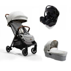 Joie Pack Duo Poussette Parcel Signature Oyster + Siège Auto I-jemini Eclipse + Nacelle Ramble Signature Oyster