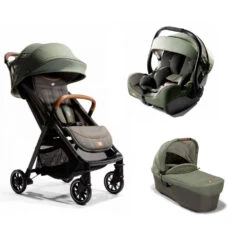 Joie Pack Trio Poussette Parcel Signature Pine + Siège Auto I-jemini Pine + Nacelle Ramble Signature Pine