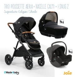 Trio Poussette Aeria + Calmi + I-Snug 2 JOIE Signature Eclipse / Shale