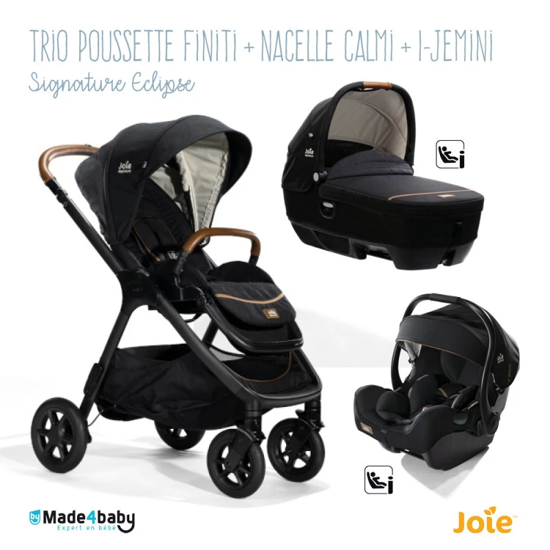 Trio Poussette Finiti + Calmi + I-Jemini JOIE Signature Eclipse