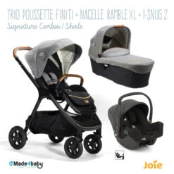 Trio Poussette Finiti + Ramble XL + I-Snug 2 JOIE Signature Carbon / Shale