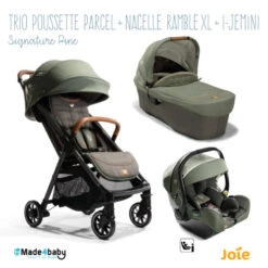 Trio Poussette Parcel + Ramble XL + I-Jemini JOIE Signature Pine