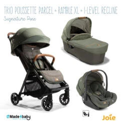 Trio Poussette Parcel + Ramble XL + I-Level Recline JOIE Signature Pine