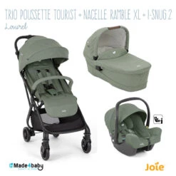 Trio Poussette Tourist + Ramble XL + I-Snug 2 JOIE Laurel